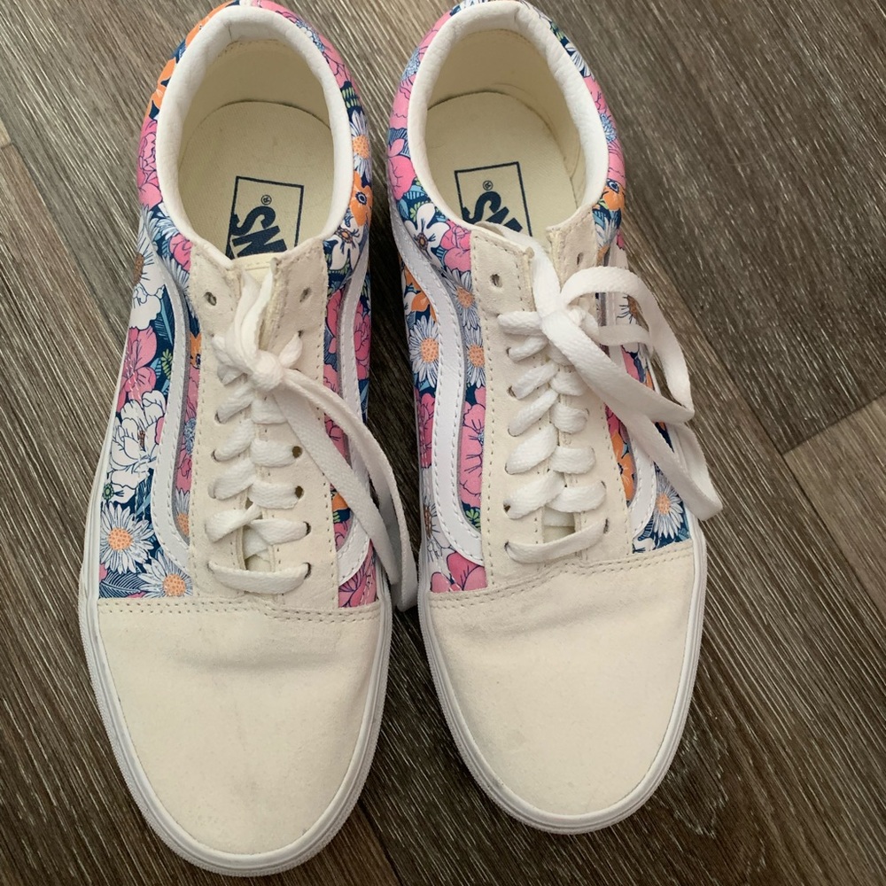 Spring Floral Vans Sneakers